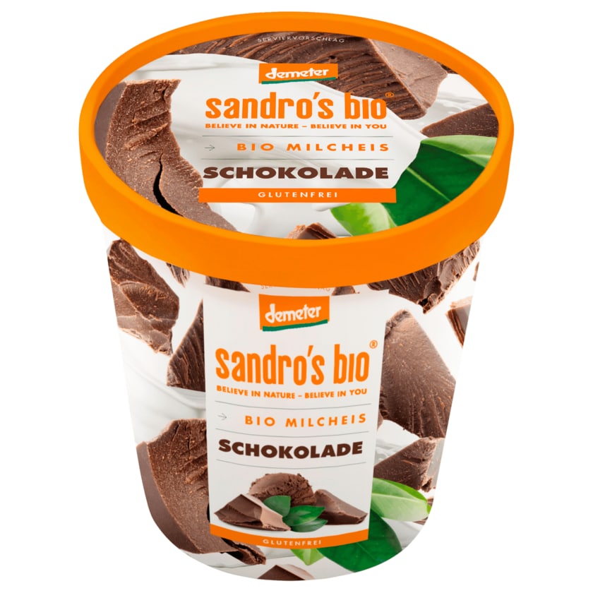Sandro's Bio Demeter Pur Milcheis Schokolade 500ml